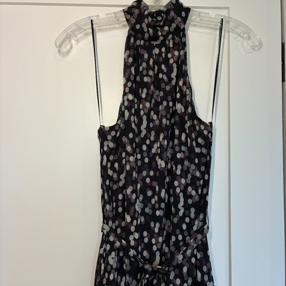 MISA Los Angeles Eliana Polka Dot Halter Midi Dress - Picture 3 of 15